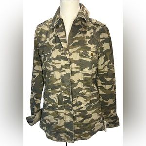 MUDD New with tags Camouflage zip up jacket | Size Small | Camo olive military